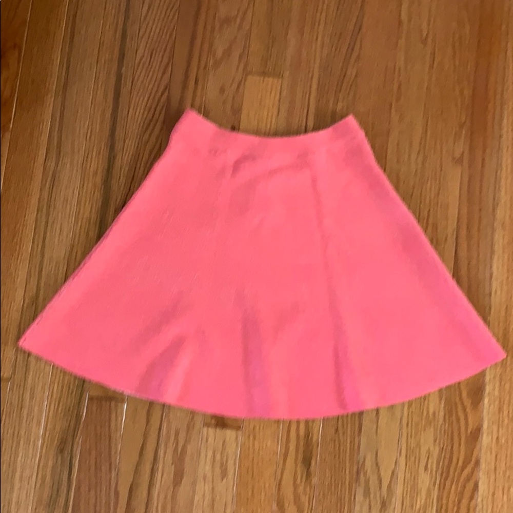 Bcbg salmon pink textured mini skirt